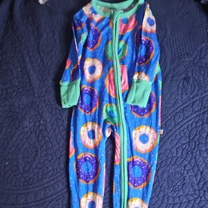 Bsmboo Colorful Donut Print Kids One Piece